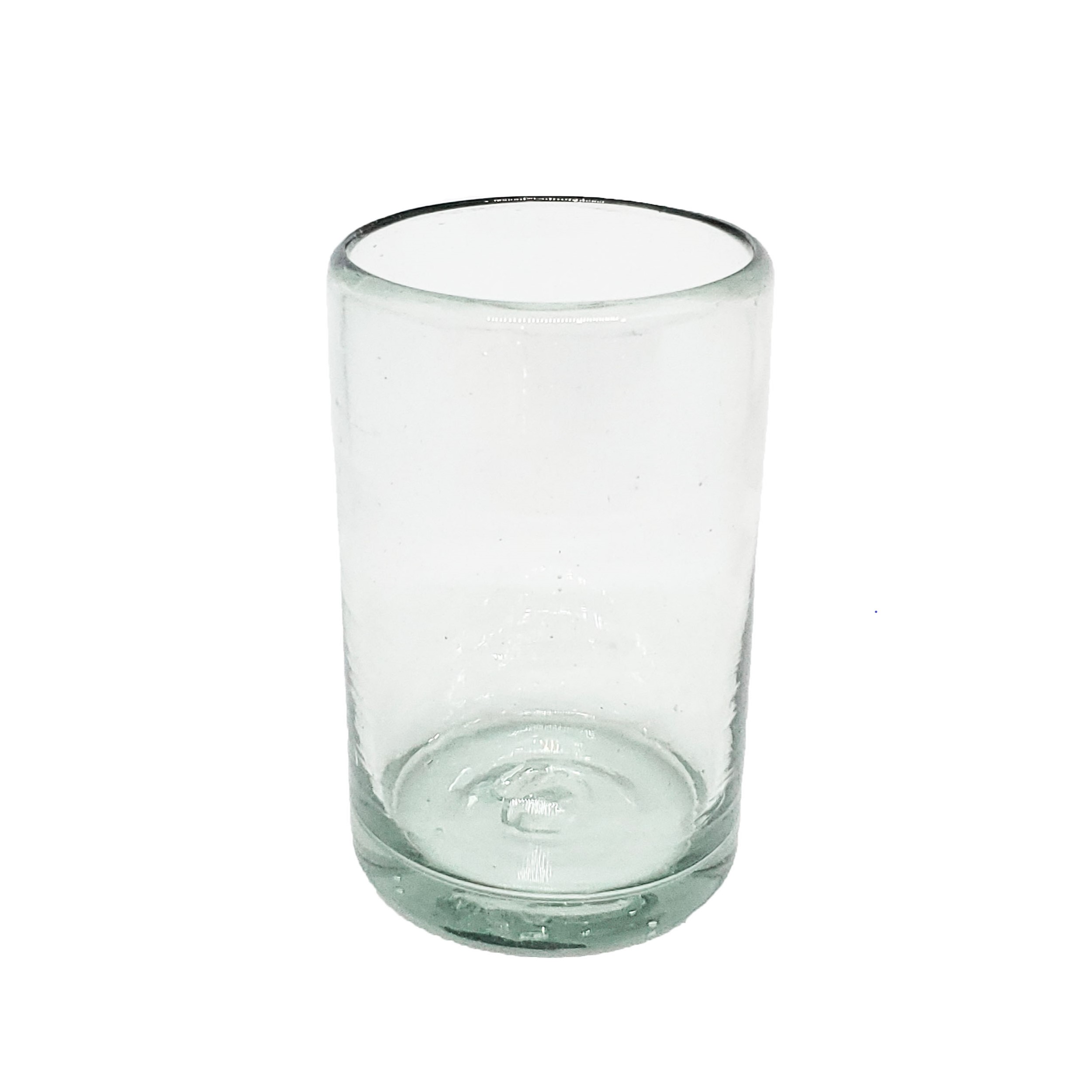 Vasos de Vidrio Soplado / Juego de 6 vasos Jugo 9oz Transparentes / Éstos artesanales vasos le darán un toque clásico a su bebida favorita.